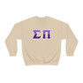 Sigma Pi Two Toned Greek Lettered Crewneck Sweatshirts