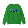 Tau Delta Phi Two Toned Greek Lettered Crewneck Sweatshirts