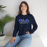 Tau Delta Phi Two Toned Greek Lettered Crewneck Sweatshirts