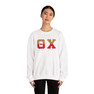 Theta Chi Two Toned Greek Lettered Crewneck Sweatshirts