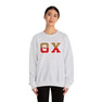 Theta Chi Two Toned Greek Lettered Crewneck Sweatshirts