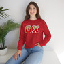Theta Chi Two Toned Greek Lettered Crewneck Sweatshirts