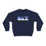 Theta Delta Chi Two Toned Greek Lettered Crewneck Sweatshirts