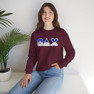 Theta Delta Chi Two Toned Greek Lettered Crewneck Sweatshirts