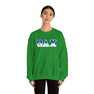 Theta Delta Chi Two Toned Greek Lettered Crewneck Sweatshirts