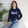 Theta Delta Chi Two Toned Greek Lettered Crewneck Sweatshirts