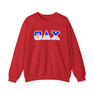 Theta Delta Chi Two Toned Greek Lettered Crewneck Sweatshirts