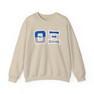 Theta Xi Two Toned Greek Lettered Crewneck Sweatshirts