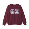 Theta Xi Two Toned Greek Lettered Crewneck Sweatshirts