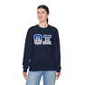 Theta Xi Two Toned Greek Lettered Crewneck Sweatshirts