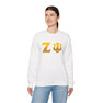 Zeta Psi Two Toned Greek Lettered Crewneck Sweatshirts
