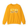 Zeta Psi Two Toned Greek Lettered Crewneck Sweatshirts