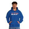 Alpha Chi Rho Two Toned Greek Lettered Hooded Sweatshirts