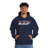 Alpha Chi Rho Two Toned Greek Lettered Hooded Sweatshirts