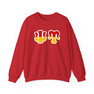 Psi Upsilon Two Toned Greek Lettered Crewneck Sweatshirts