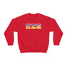 Pi Sigma Epsilon Two Toned Greek Lettered Crewneck Sweatshirts