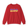 Pi Lambda Phi Two Toned Greek Lettered Crewneck Sweatshirts