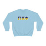 Pi Kappa Phi Two Toned Greek Lettered Crewneck Sweatshirts