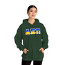 Alpha Epsilon Pi Two Toned Greek Lettered Hooded Sweatshirts