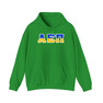 Alpha Epsilon Pi Two Toned Greek Lettered Hooded Sweatshirts