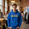 Alpha Epsilon Pi Two Toned Greek Lettered Hooded Sweatshirts