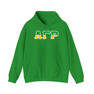 Alpha Gamma Rho Two Toned Greek Lettered Hooded Sweatshirts
