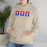 Beta Theta Pi Two Toned Greek Lettered Hooded Sweatshirts