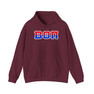 Beta Theta Pi Two Toned Greek Lettered Hooded Sweatshirts