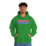 Beta Theta Pi Two Toned Greek Lettered Hooded Sweatshirts