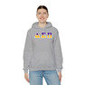 Delta Sigma Pi Two Toned Greek Lettered Hooded Sweatshirts