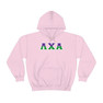 Lambda Chi Alpha Two Toned Greek Lettered Hooded Sweatshirts