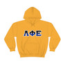Phi Chi Two Toned Greek Lettered Hooded Sweatshirts