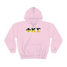 Phi Kappa Sigma Two Toned Greek Lettered Hooded Sweatshirts