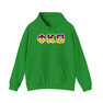 Phi Kappa Theta Two Toned Greek Lettered Hooded Sweatshirts