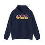 Phi Kappa Theta Two Toned Greek Lettered Hooded Sweatshirts