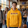 Phi Kappa Theta Two Toned Greek Lettered Hooded Sweatshirts