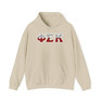 Phi Sigma Kappa Two Toned Greek Lettered Hooded Sweatshirts