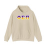 Phi Sigma Pi Two Toned Greek Lettered Hooded Sweatshirts