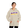 Phi Sigma Pi Two Toned Greek Lettered Hooded Sweatshirts