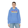 Phi Sigma Pi Two Toned Greek Lettered Hooded Sweatshirts