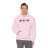 Phi Sigma Pi Two Toned Greek Lettered Hooded Sweatshirts