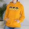 Pi Kappa Phi Two Toned Greek Lettered Hooded Sweatshirts