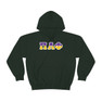 Pi Lambda Phi Two Toned Greek Lettered Hooded Sweatshirts