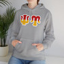 Psi Upsilon Two Toned Greek Lettered Hooded Sweatshirts