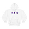 Sigma Alpha Mu Two Toned Greek Lettered Hooded Sweatshirts