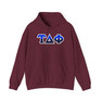 Tau Delta Phi Two Toned Greek Lettered Hooded Sweatshirts