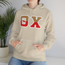 Theta Chi Two Toned Greek Lettered Hooded Sweatshirts