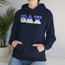 Theta Delta Chi Two Toned Greek Lettered Hooded Sweatshirts
