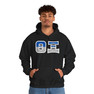 Theta Xi Two Toned Greek Lettered Hooded Sweatshirts