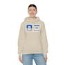 Theta Xi Two Toned Greek Lettered Hooded Sweatshirts